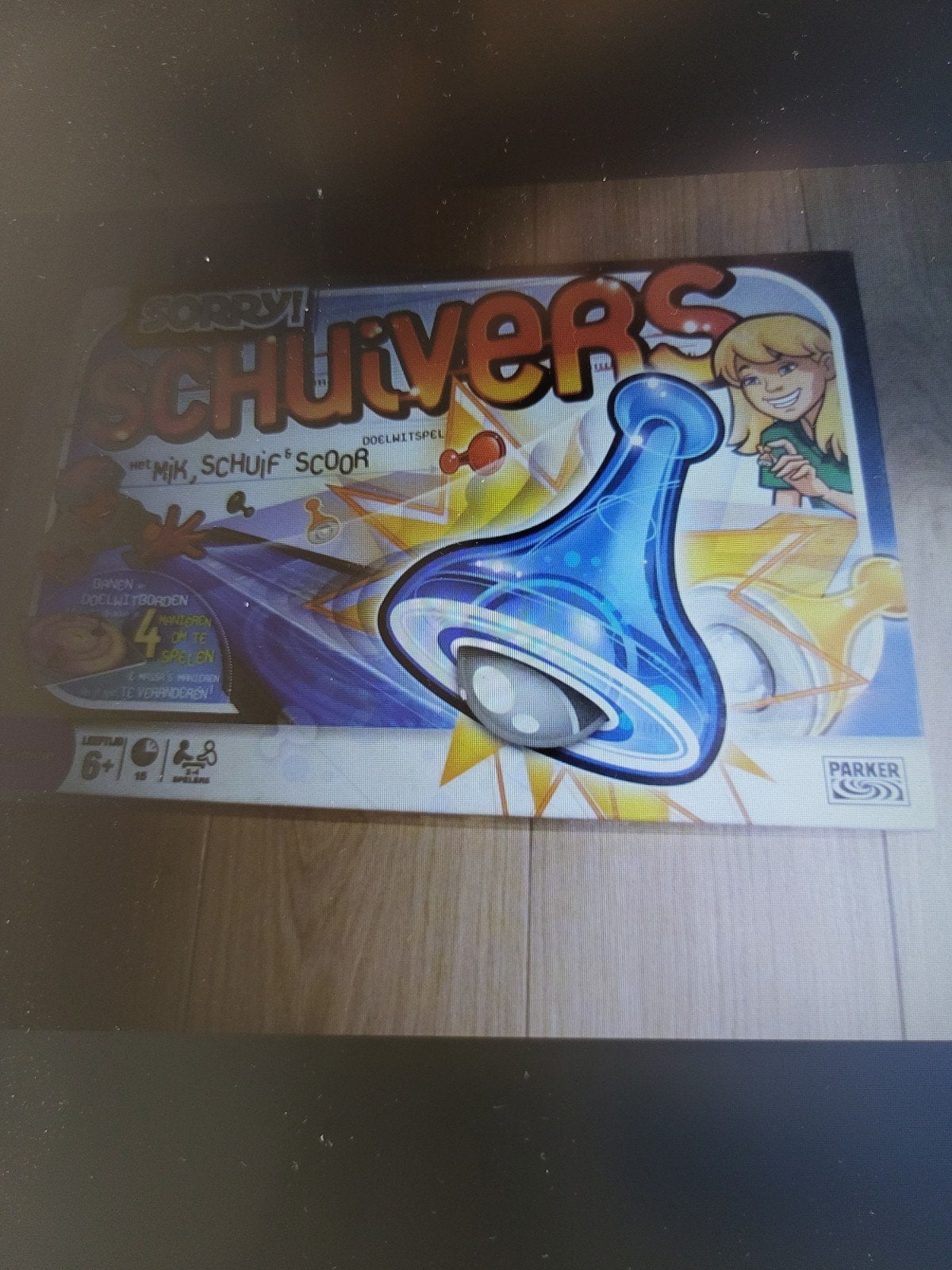 Schuivers bordspel van Parker - Gezellig familiespel, Een of twee spelers, Ophalen of Verzenden, Gebruikt, Parker