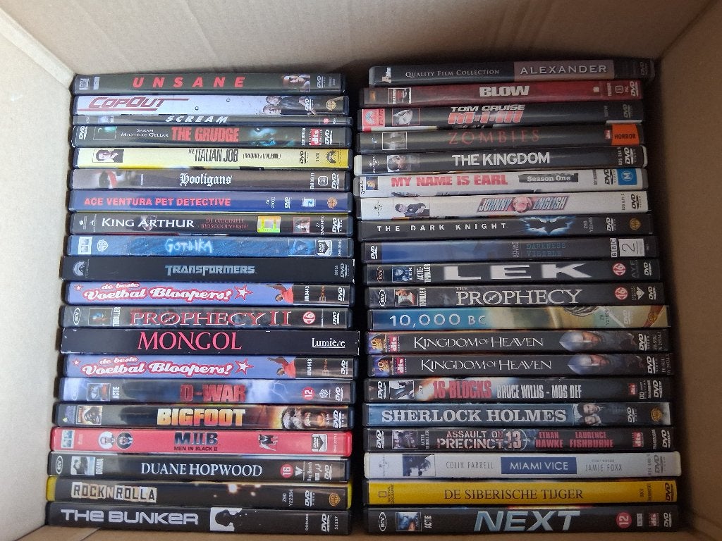Grote collectie met diverse DVD's films(aantal 68x) t.e.a.b., Alle leeftijden, Ophalen of Verzenden, Gebruikt