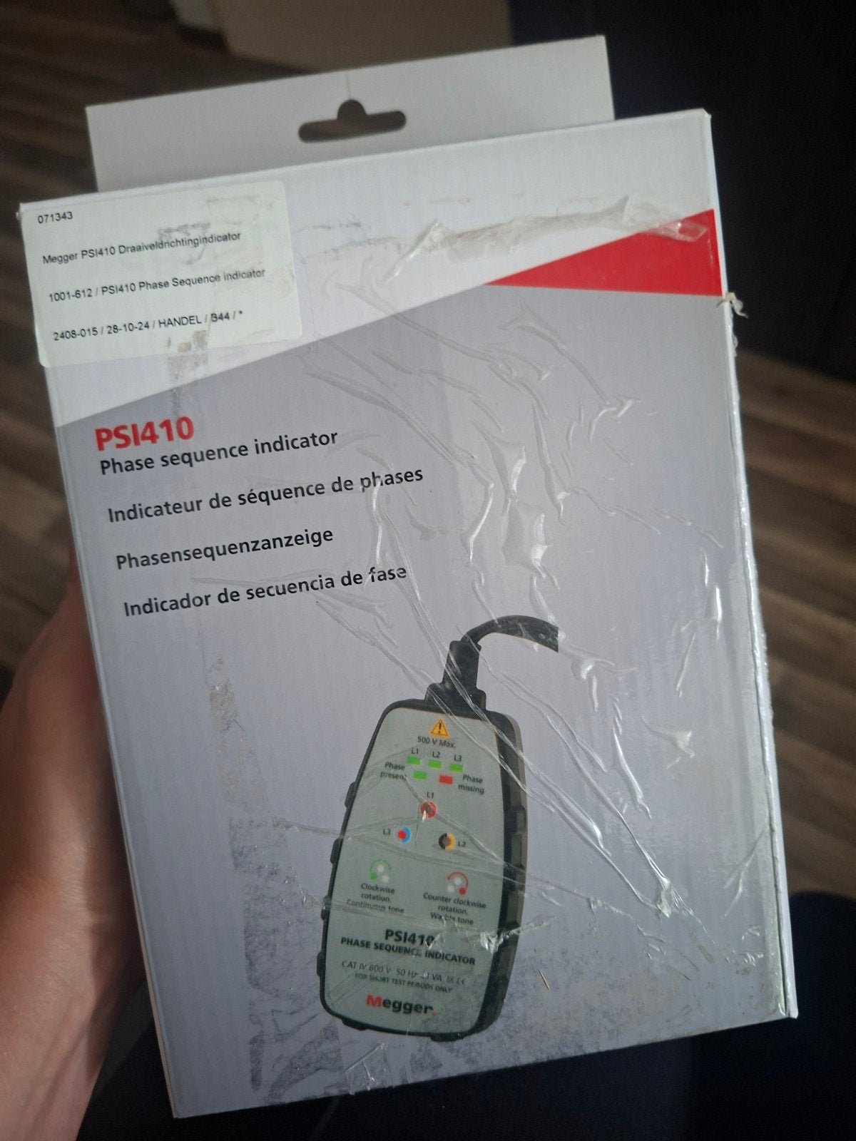 Megger PSI410 Draaiveldrichtingindicator - Nieuw in doos, Ophalen, Nieuw, Elektriciteit