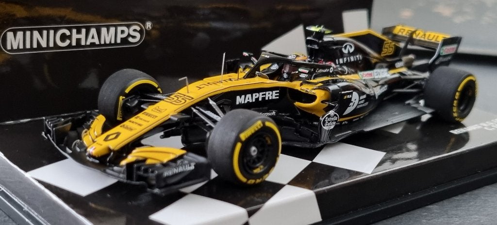 Minichamps Renault R.S.18 2018 #55 Carlos Sainz 1:43, Ophalen of Verzenden, Nieuw, Auto, MiniChamps