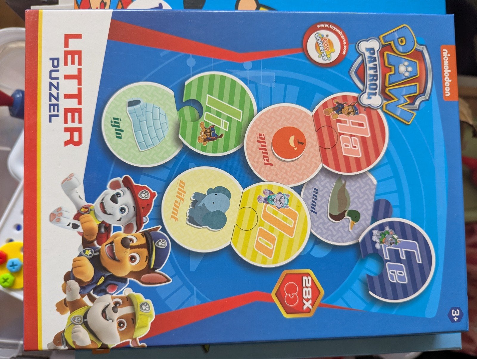 Paw Patrol Letter Puzzel - Leer Letters Spelenderwijs, Ophalen of Verzenden