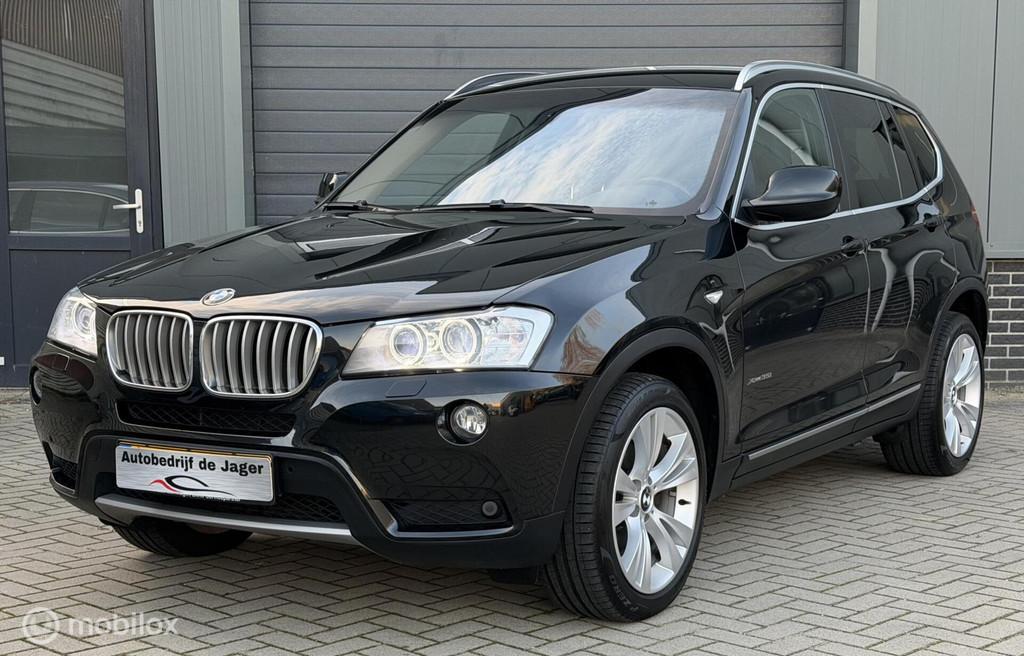 BMW X3 xDrive35i High Executive/ O. HISTORIE/ LEDEREN BEKL/, Auto's, Automaat, Gebruikt, Zwart, 2000 kg