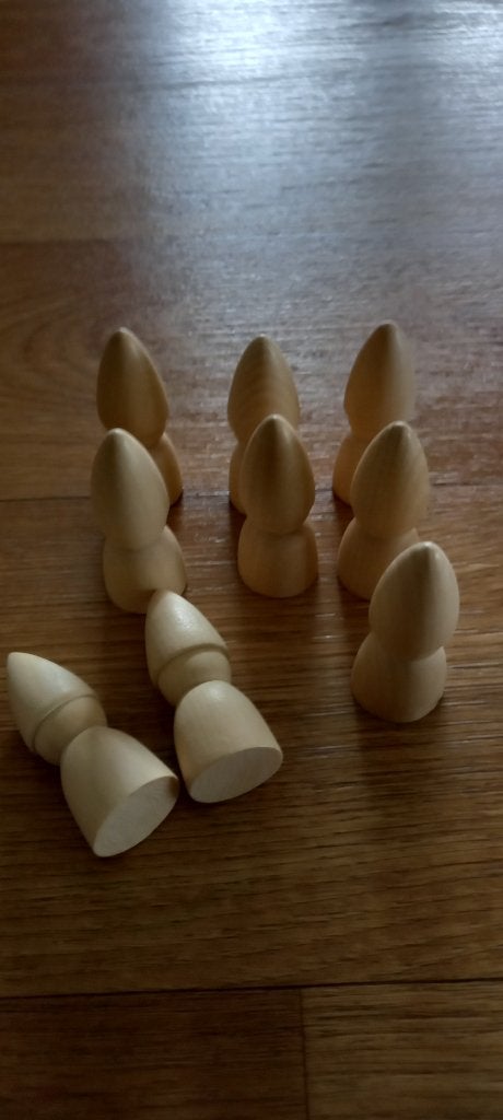 Pegdoll figuren sneeuwpop-kerstman-kerstboom-vogeltjes enz, Overige thema's, Nieuw, Knutselmateriaal, Hout