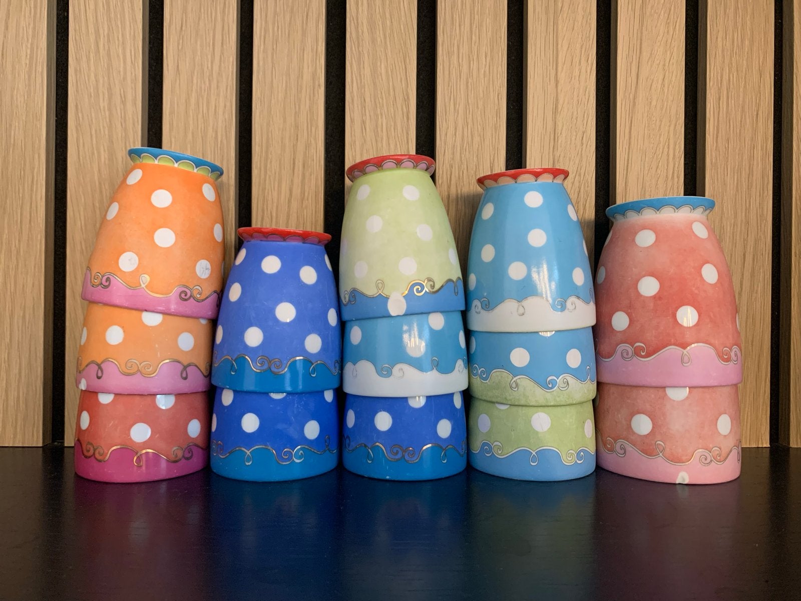 Oilily theepot met mokken, Ophalen, Gebruikt, Keramiek, Theepot
