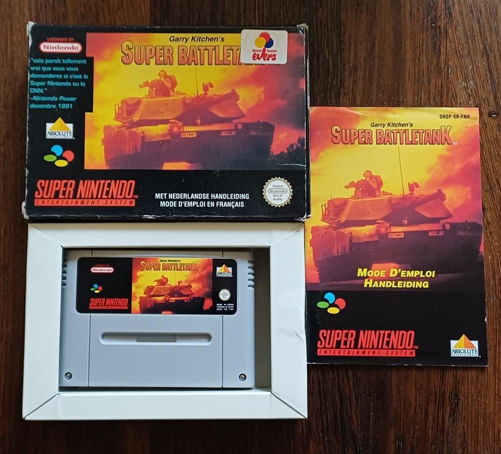 Super Battletank SNES - Compleet met handleiding, Gebruikt, Shooter, 1 speler, Ophalen of Verzenden