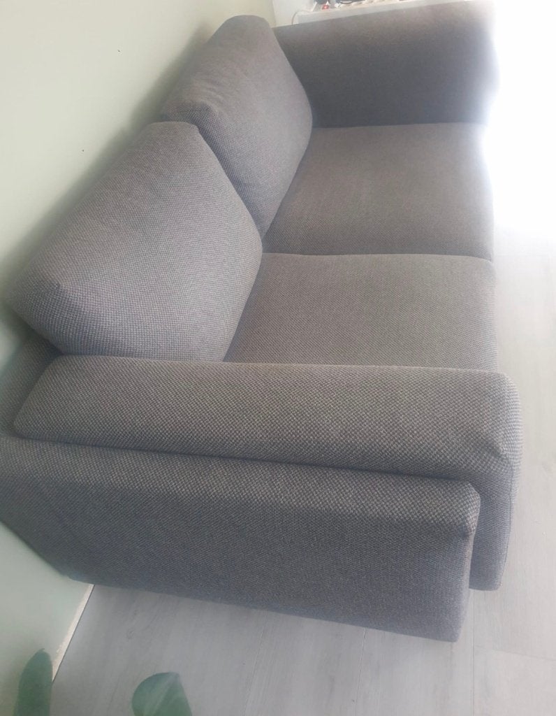 IKEA Nockeby bank | Antraciet, 2-zitsbank, Huis en Inrichting, Ophalen, Gebruikt, 150 tot 200 cm, Tweepersoons