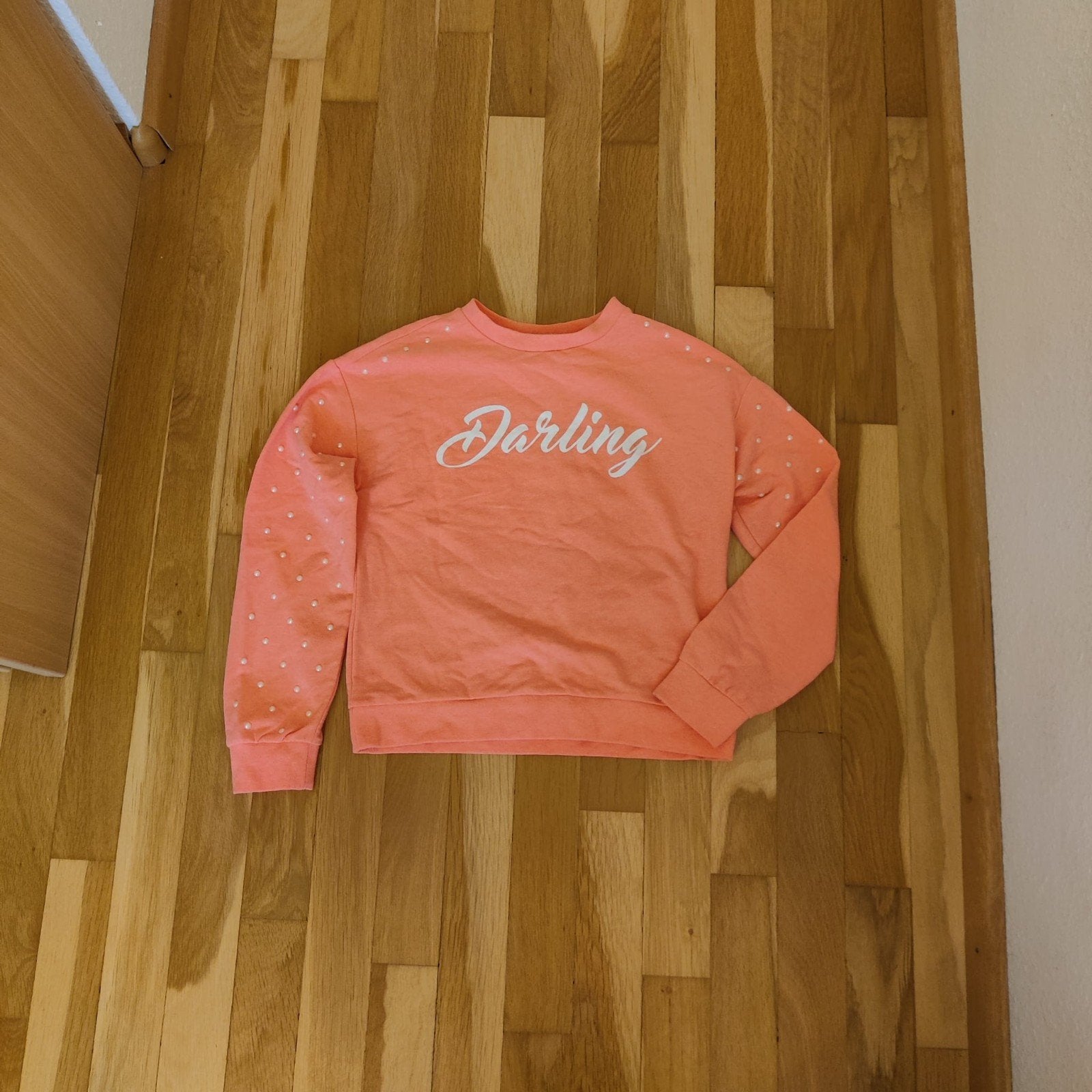 Roze Coolcat trui met witte bolletjes - Maat 146-152, Gebruikt, Trui of Vest, Coolcat, Verzenden