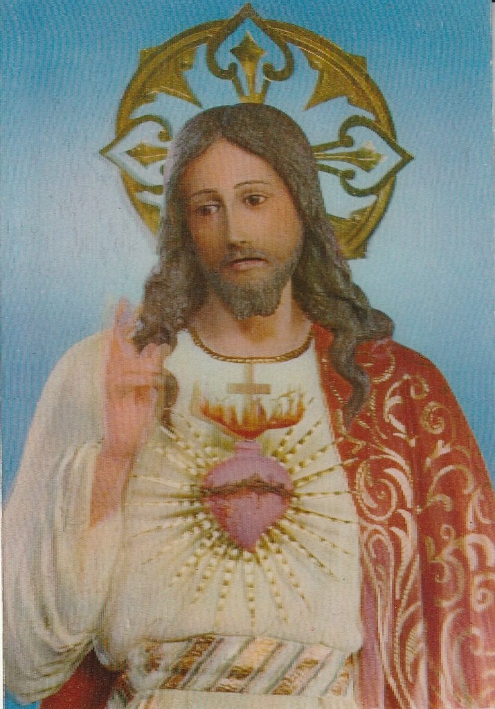 Set van 8 religieuze 3d ansichtkaarten:, Ophalen of Verzenden, Zo goed als nieuw, Kaart of Prent, Christendom | Katholiek