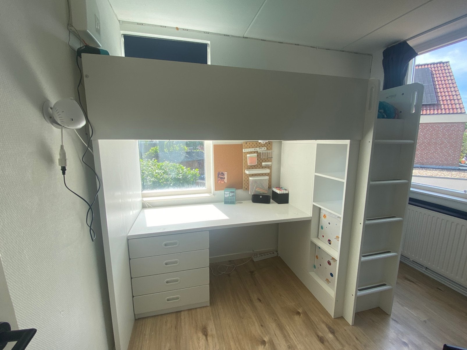 Ikea hoogslaper, Huis en Inrichting, Slaapkamer | Stapelbedden en Hoogslapers, Eenpersoons, Ophalen of Verzenden, Zo goed als nieuw