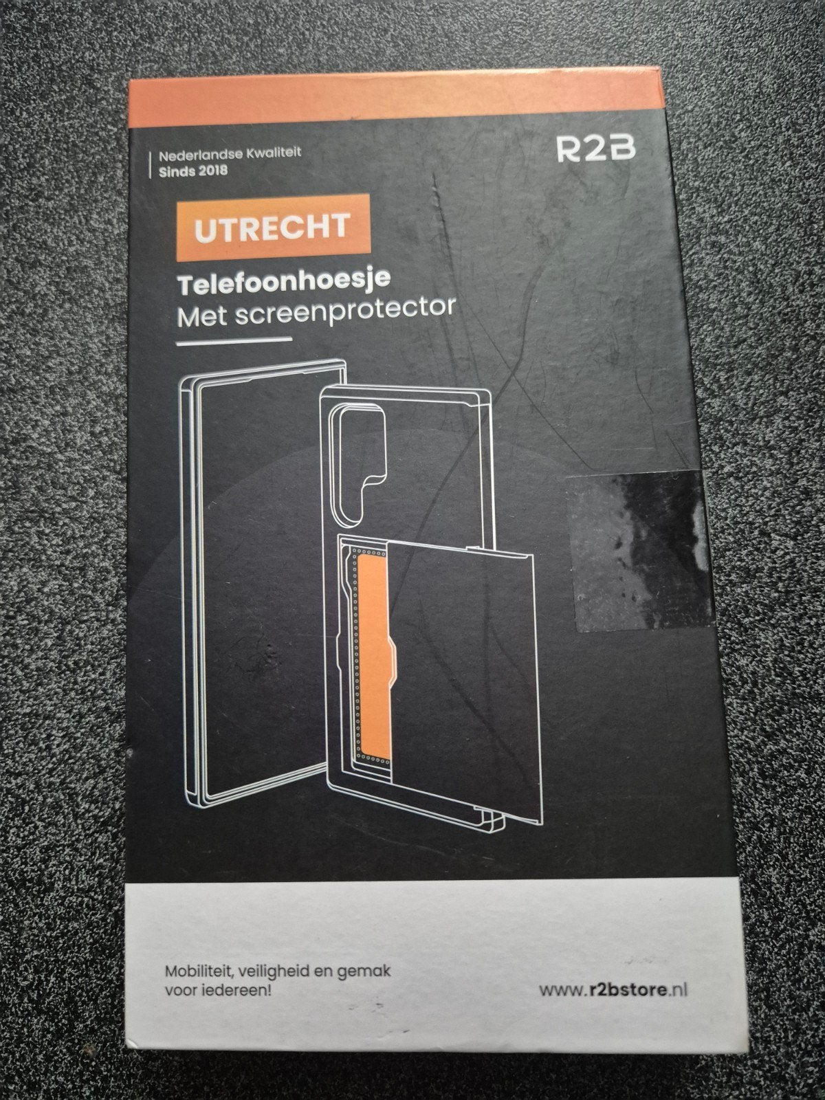 Telefoonhoesje met screenprotector voor Samsung, Ophalen, Nieuw, Bescherming, Samsung