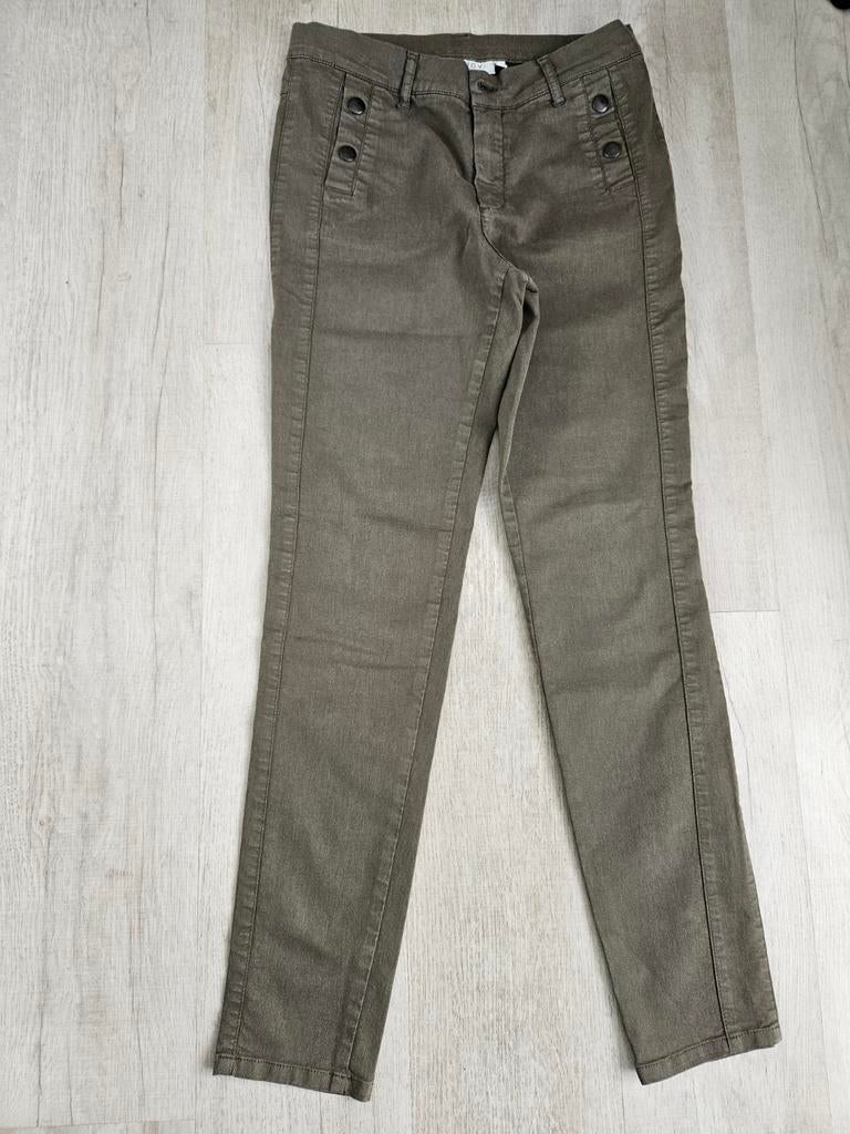 Groene broek van Enjoy. Maat 38, Maat 38/40 (M), Ophalen of Verzenden, Lang, Gedragen