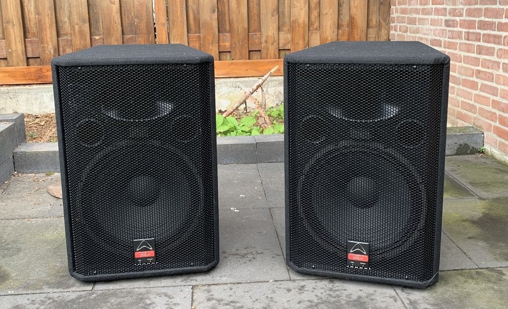 Mooie set Wharfedale EVP-X15 MKII Luidsprekers, Ophalen, Zo goed als nieuw, Minder dan 500 watt, P.A.