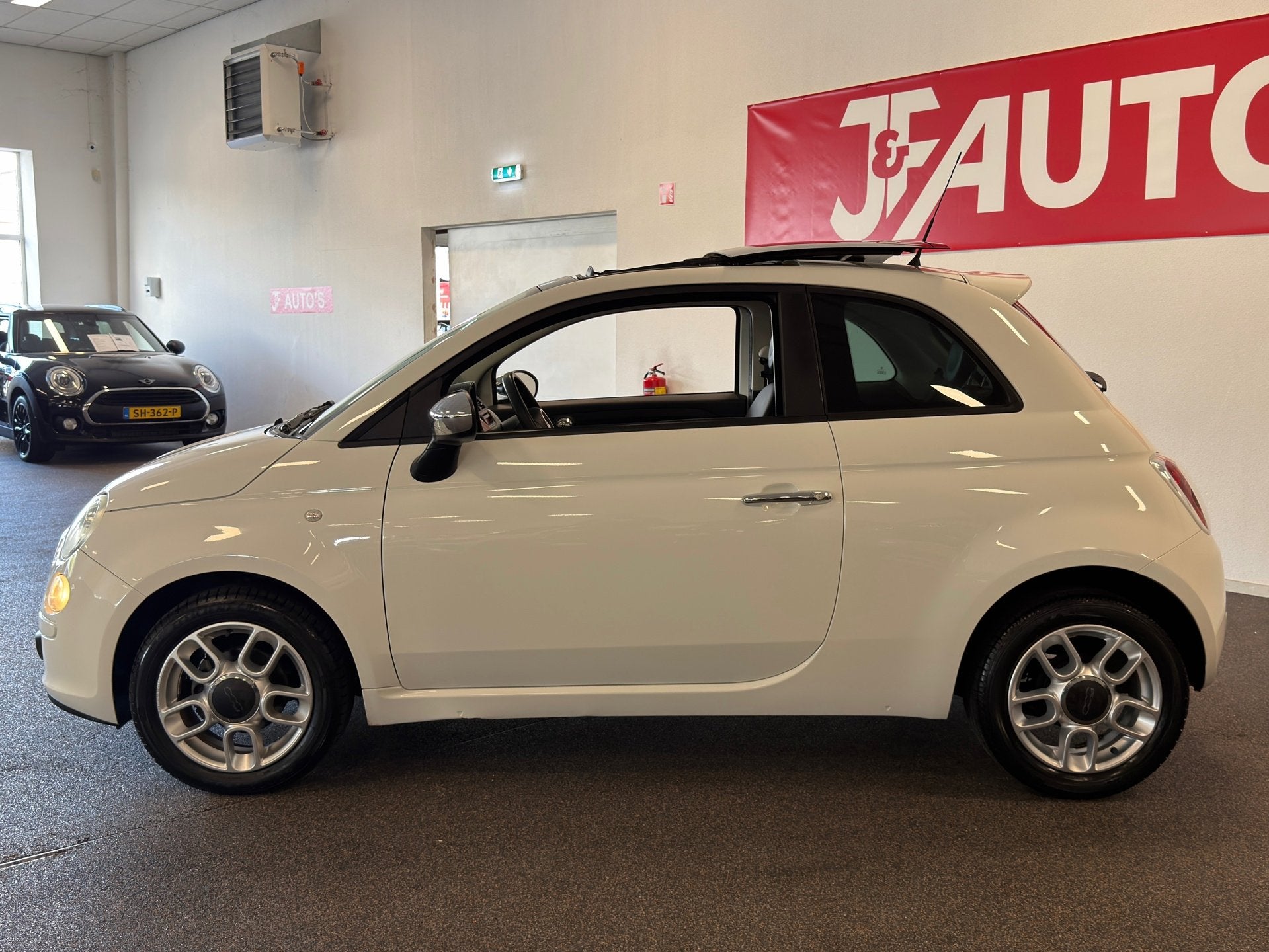 Fiat 500 1.2 Sport|PANORAMA|ECC AIRCO| ELEC PAKKET, Euro 5, Gebruikt, 4 cilinders, Leder en Stof