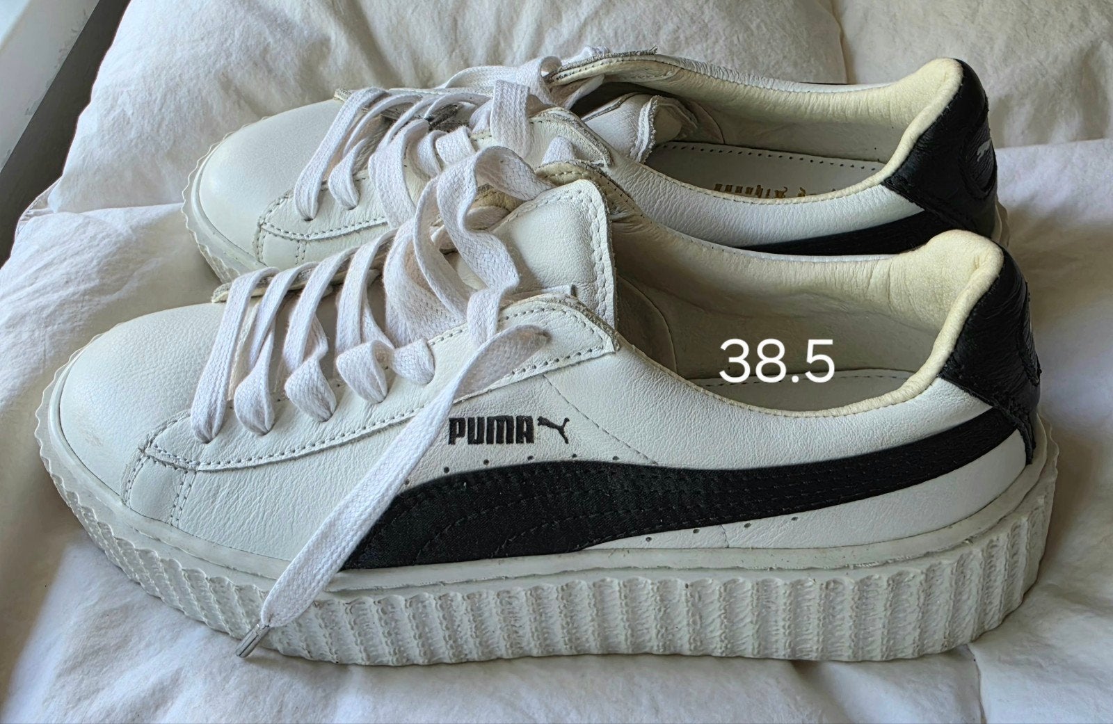 Rihanna Fenty Puma Creepers - vallen klein, Ophalen of Verzenden, Gedragen, Wit, Sneakers of Gympen