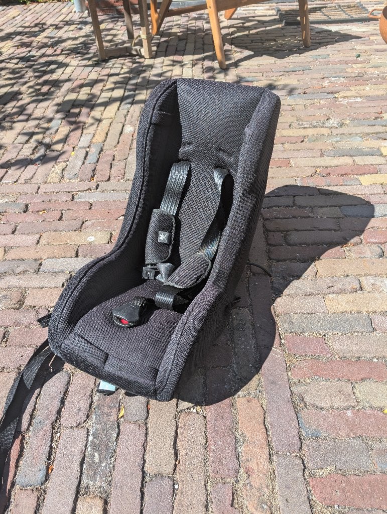Melia Peuterschaal - Fietsstoeltje bakfiets, Ophalen, Achterzitje, Gebruikt, 0 t/m 13 kg