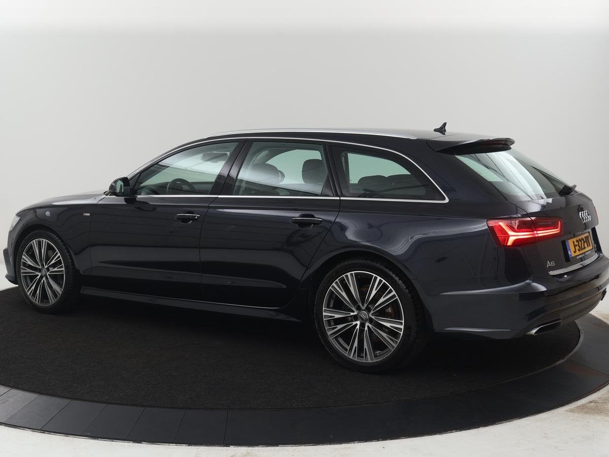 Audi A6 Avant 2.0 TFSI quattro Advance Sport | Leder | Memor, Auto's, Audi, Automaat, Gebruikt, Blauw, Leder en Stof