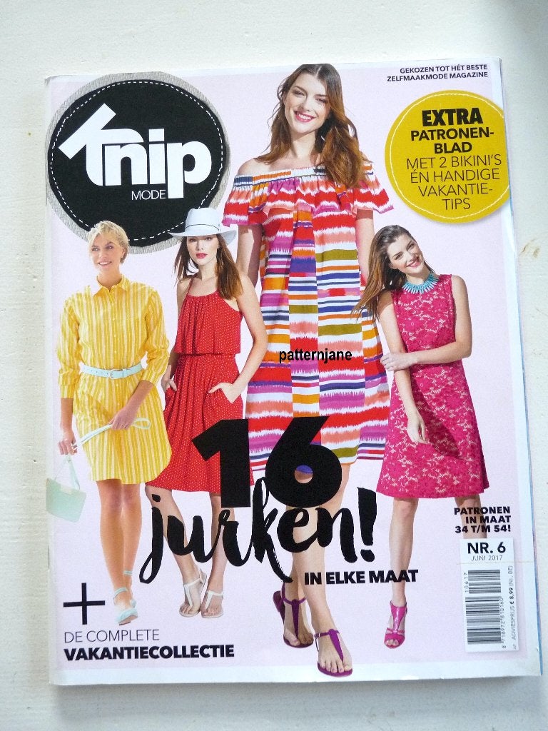 3 x knipmode (2016 en 2017) -z.g.a.n., Hobby en Vrije tijd, Kledingpatronen, Overige typen, Verzenden, Vrouw, Zo goed als nieuw