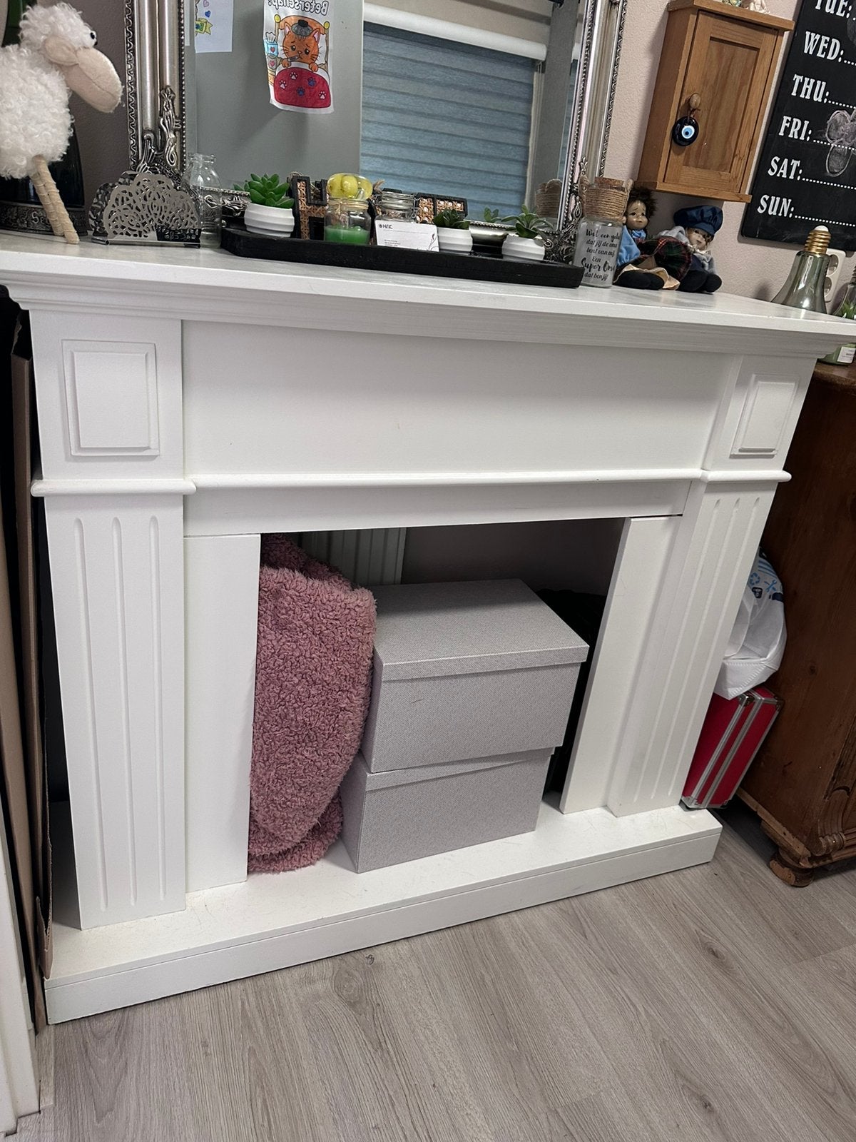 Ombouw voor sfeerhaard MDF maat 118 cm lengte x 36 cm diep, Ophalen, Gebruikt, Vrijstaande haard, Overige soorten