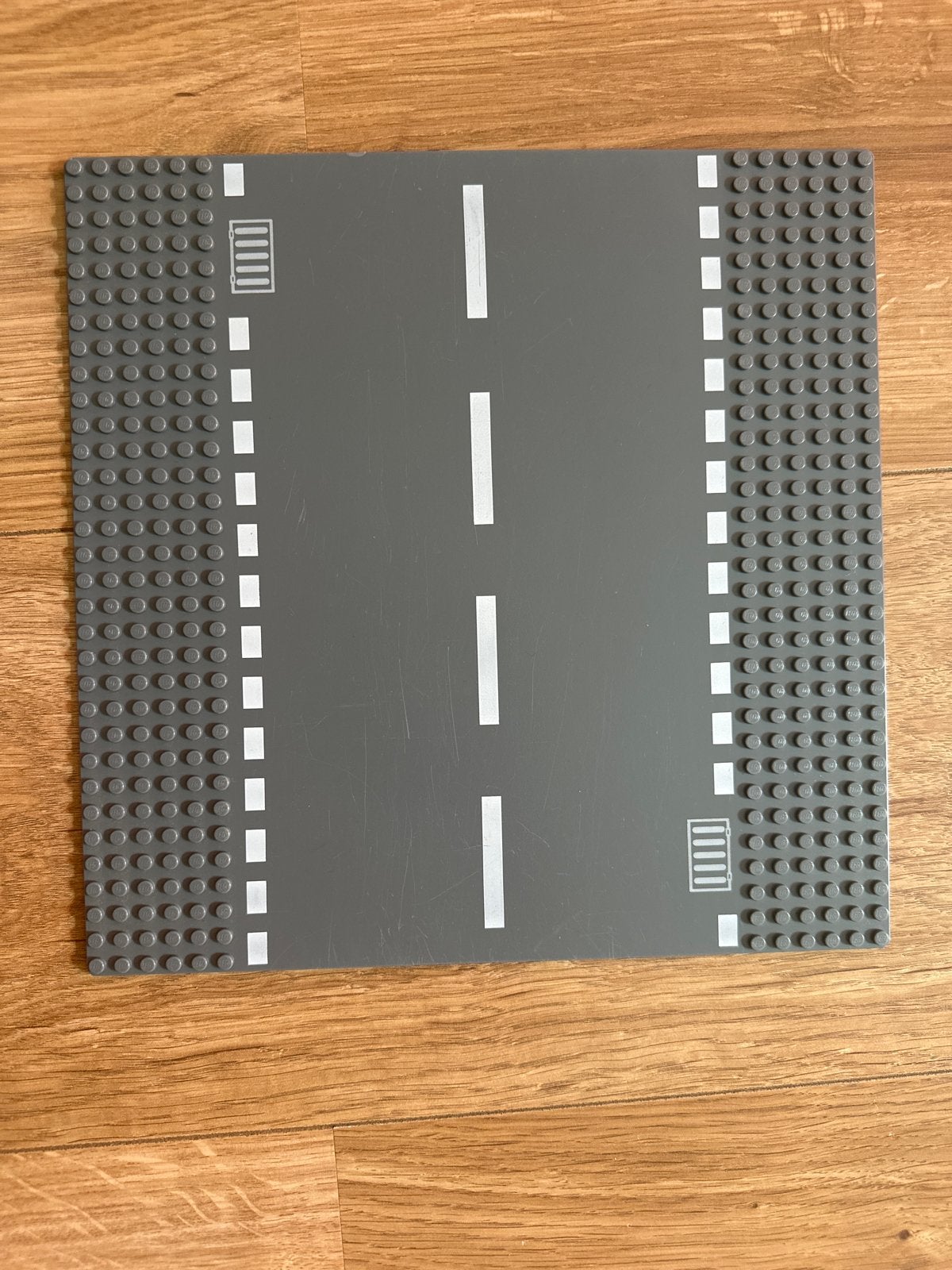 Lego grondplaat weg 32x32 met regen afvoer patroon, Ophalen, Gebruikt, Lego