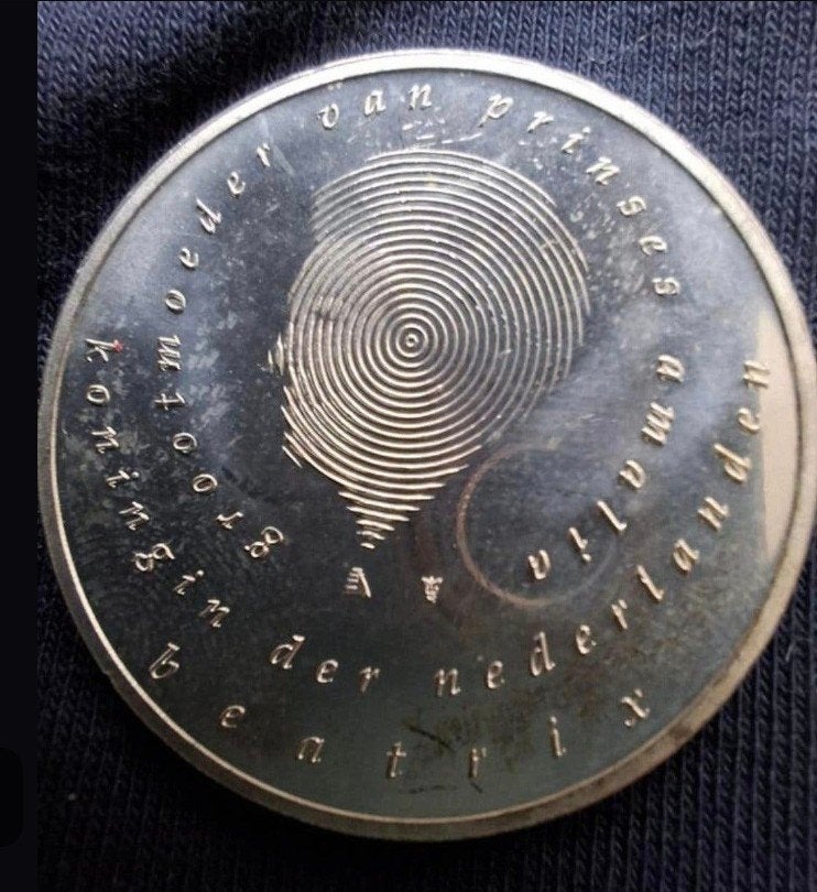 10 Euro Prinses Amalia zilveren geboortemunt, Overige landen, Ophalen of Verzenden, Geboorte of Huwelijk, 10 euro