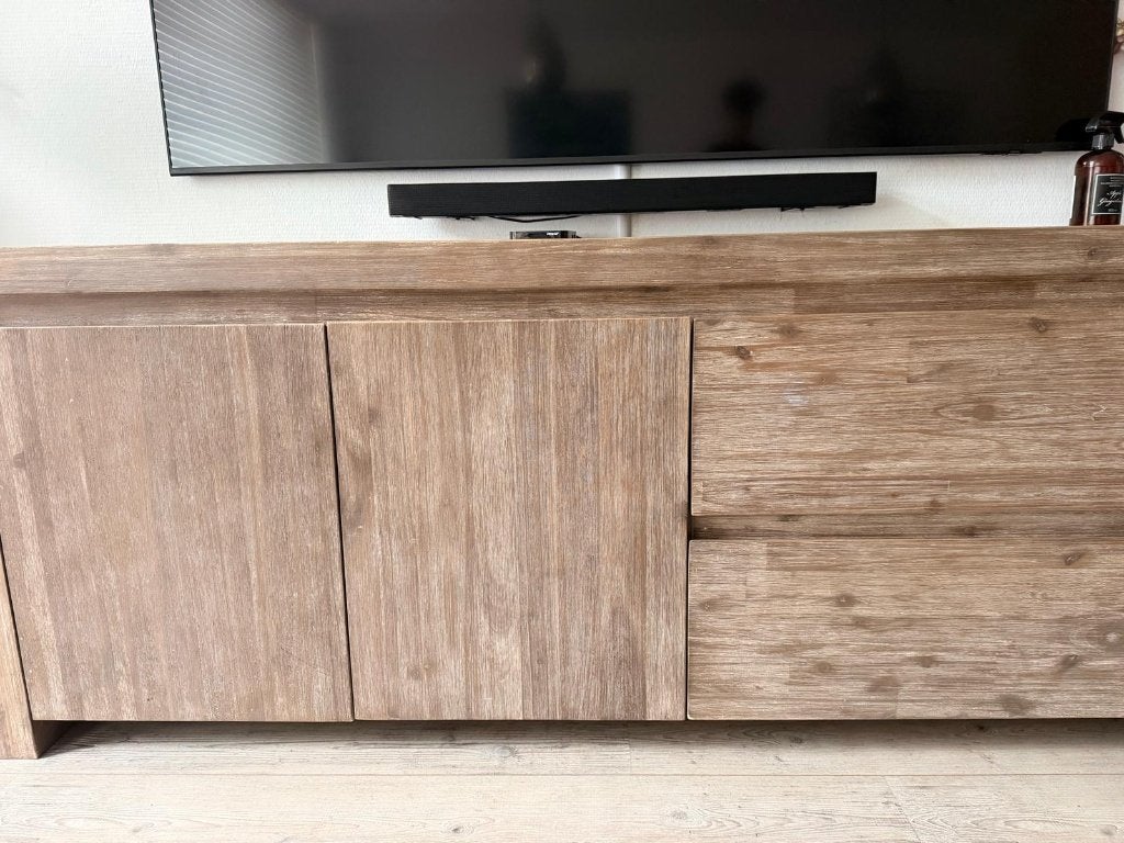 Dressoir Massief acaciahout – €150, Ophalen, Gebruikt, 25 tot 50 cm, 200 cm of meer