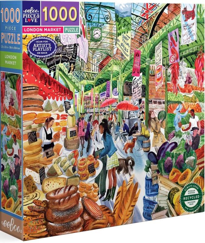 eeBoo - London Market - 1000 stukjes, Ophalen of Verzenden, 500 t/m 1500 stukjes, Nieuw, Legpuzzel