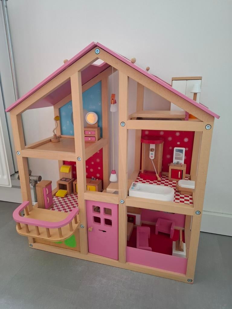 Poppenhuis Hema, Kinderen en Baby's, Speelgoed | Poppenhuizen, Ophalen, Zo goed als nieuw, Poppenhuis