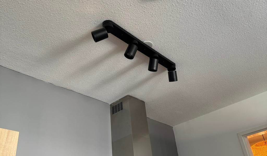 Ikea Nymåne plafondspots 4, Ophalen, Zo goed als nieuw, Metaal of Aluminium, Led