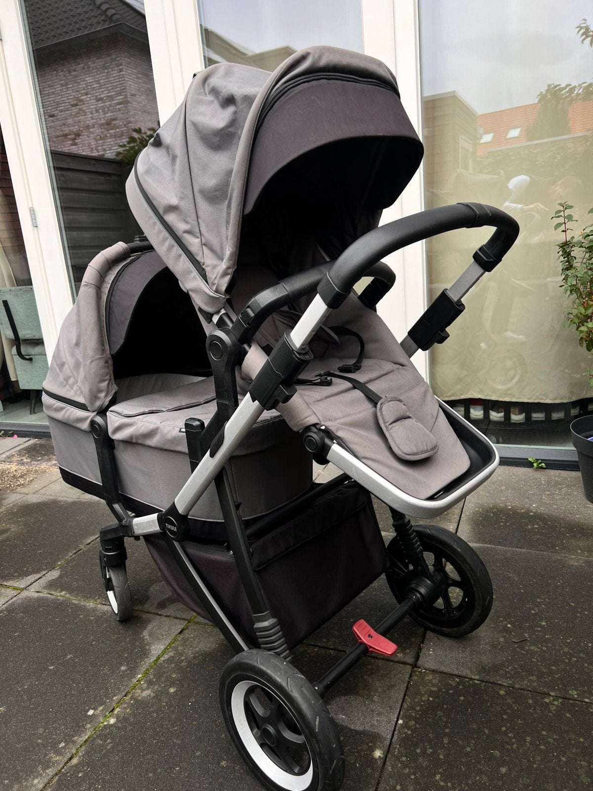 Thule Duo kinderwagen voor een baby en een dreumes/peuter, Ophalen, Zo goed als nieuw, Combiwagen, Overige merken