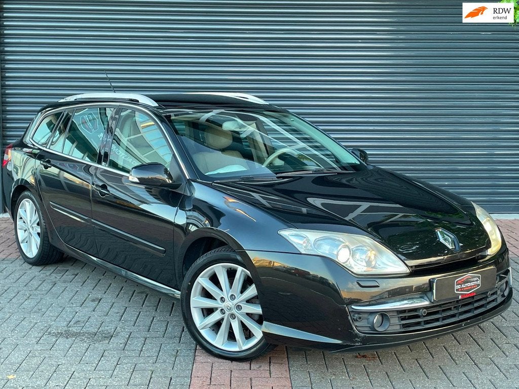 Renault Laguna Estate 2.0 16V T Initiale Automaat | Pano | C, Auto's, Gebruikt, Beige, 4 cilinders, Zwart