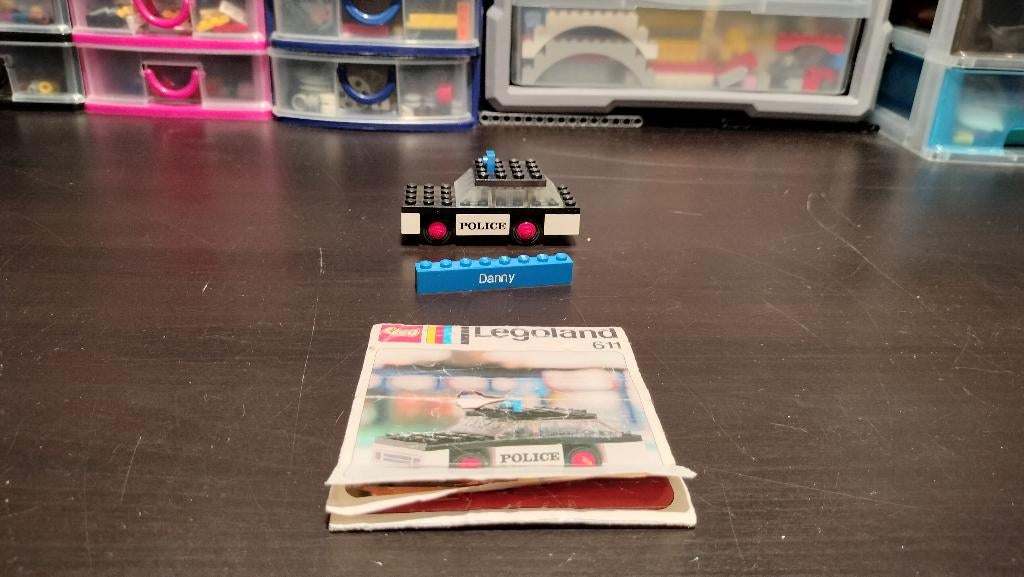 Lego 611 Police Car, Gebruikt, Lego, Compleet, Ophalen of Verzenden