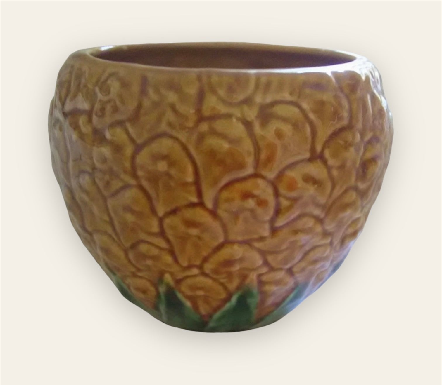 Majolica portugese ananas pot, Verzenden