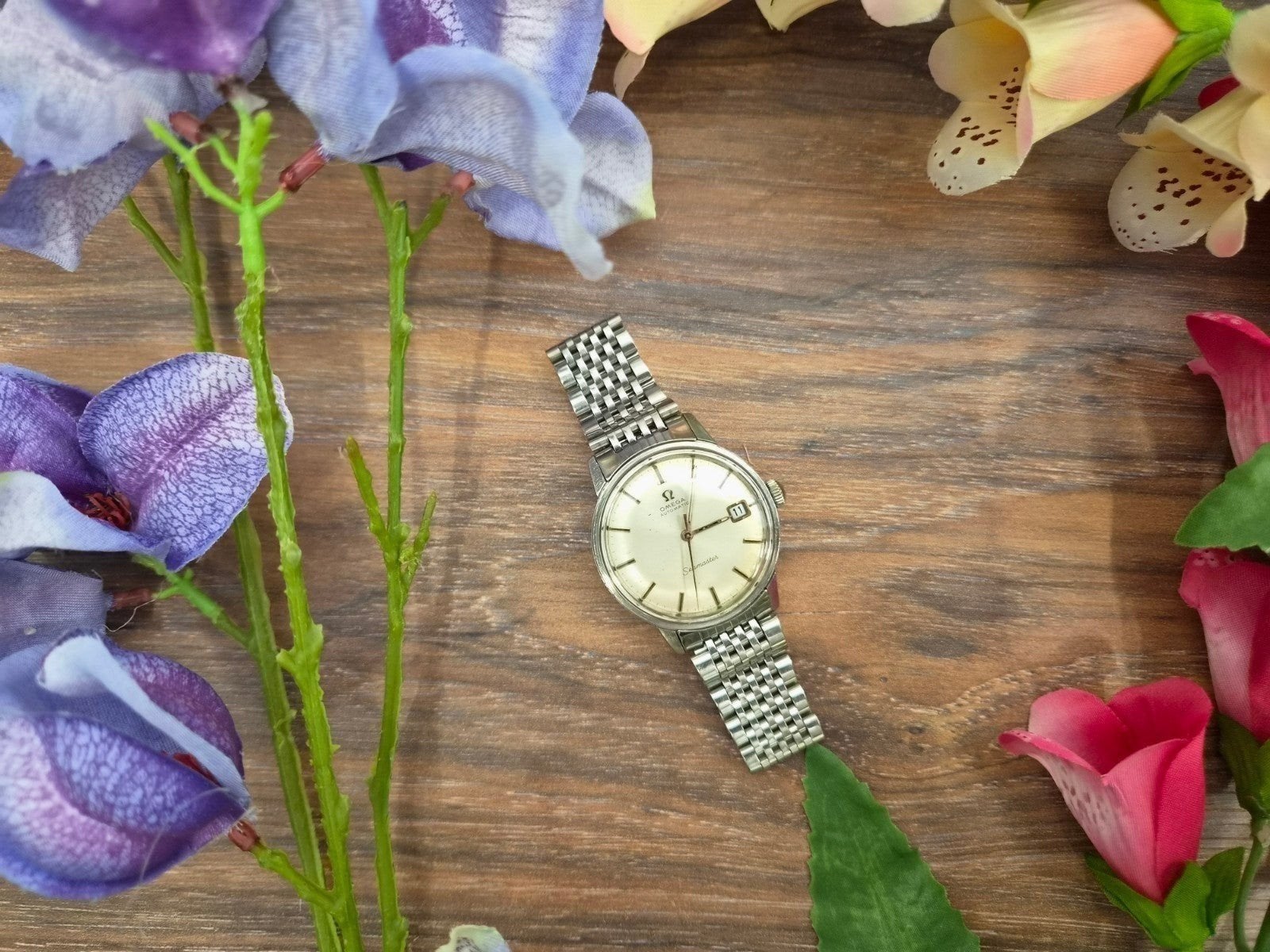 Omega Seamaster 565 Vintage Horloge, Staal, Gebruikt, Staal, Polshorloge