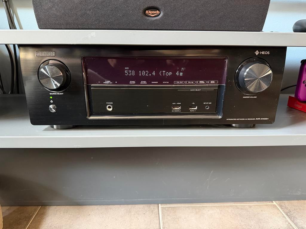 Denon AVR-X1400H 7.2 Kanaals reciever, Audio, Tv en Foto, Versterkers en Receivers, Ophalen, Denon, 60 tot 120 watt, Gebruikt