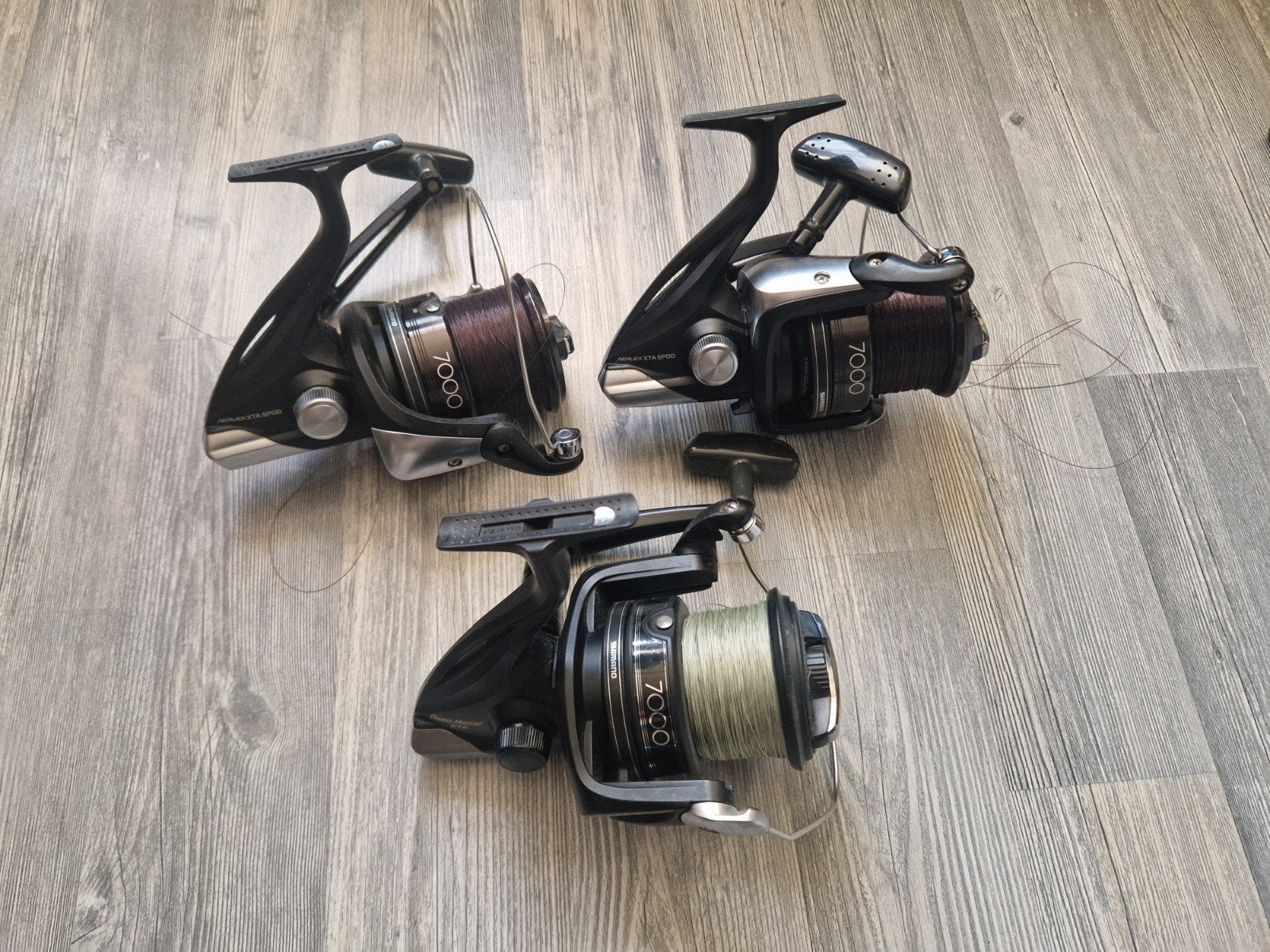 3 x shimano molens, Ophalen, Zo goed als nieuw, Molen