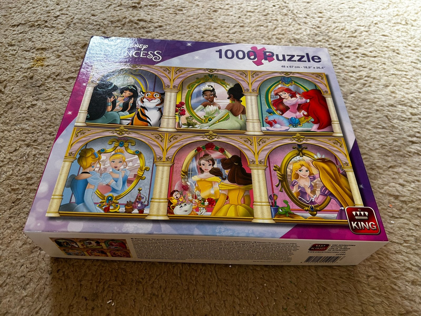 Disney Princess 1000 Stukjes Legpuzzel - Nieuw in Doos, Ophalen of Verzenden, Meer dan 50 stukjes, Zo goed als nieuw, 6 maanden tot 2 jaar