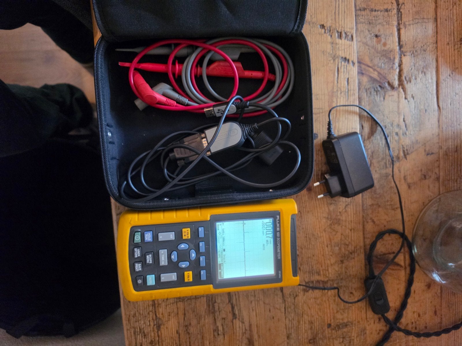 Fluke 123 ScopeMeter - Draagbare Oscilloscoop, Doe-het-zelf en Verbouw, Ophalen of Verzenden