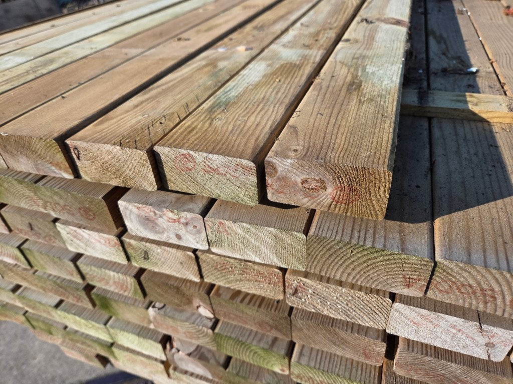 Balkhout - Geïmpregneerd  35x70 mm, Ophalen, Nieuw, 250 cm of meer, Overige typen