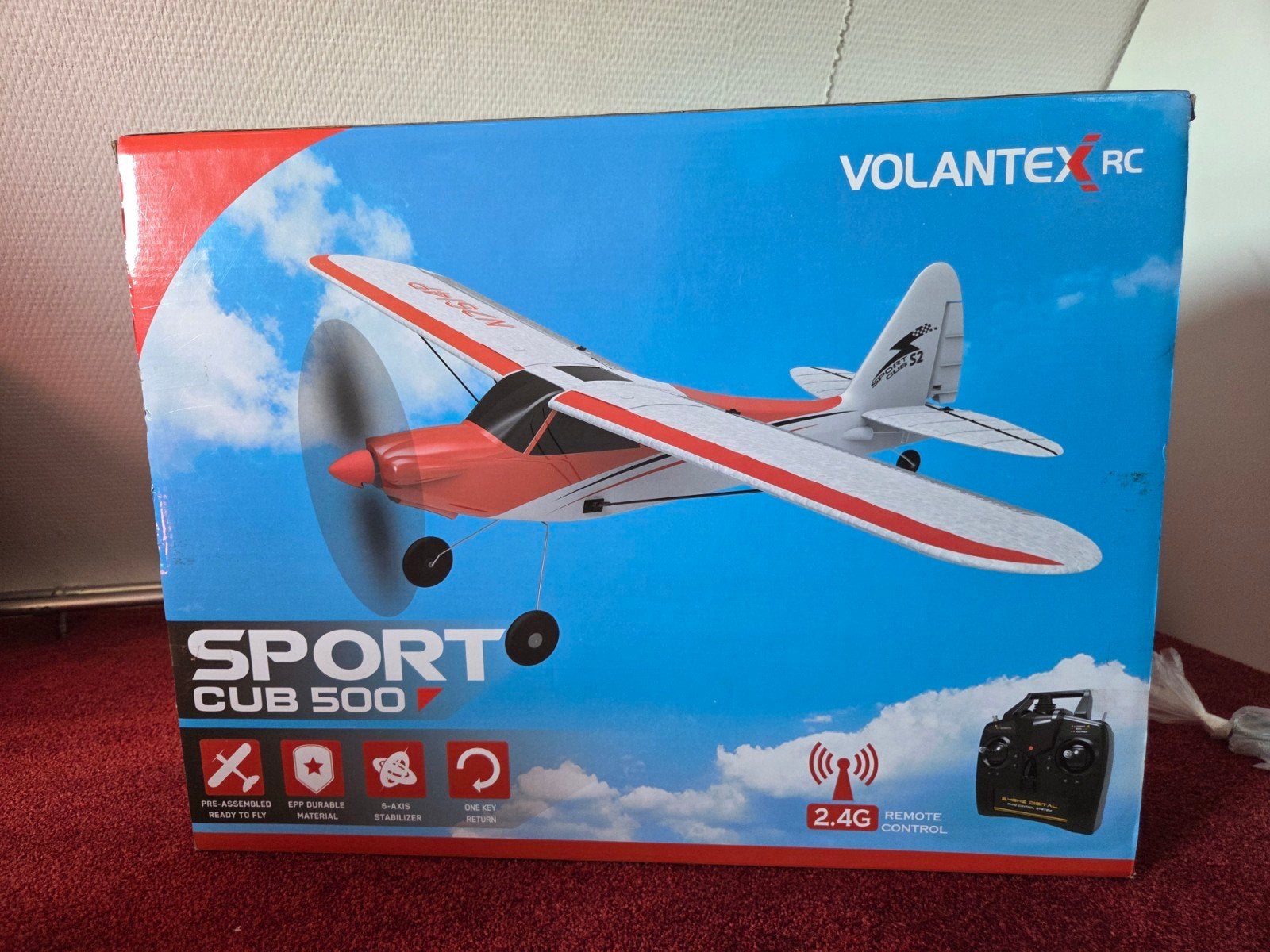 Volantex RC Sport Cub 500 RC Vliegtuig - Nieuw in doos, Hobby en Vrije tijd, Ophalen of Verzenden, Nieuw, Elektro, RTF (Ready to Fly)