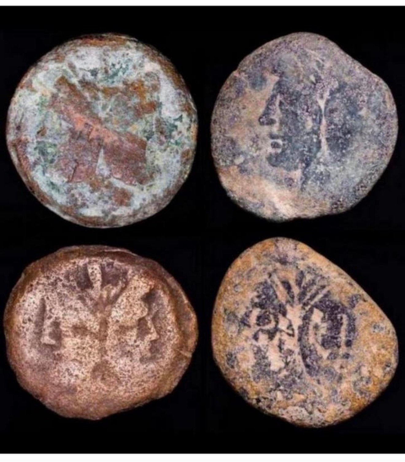 Romeinse coins 4x Janus As Munten 206-194 BC + certificaat, Ophalen of Verzenden