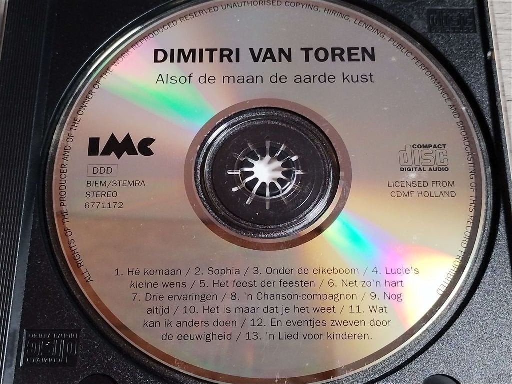 Dimitri Van Toren ‎- Alsof De Maan De Aarde Kust, Ophalen of Verzenden, Zo goed als nieuw, Levenslied of Smartlap