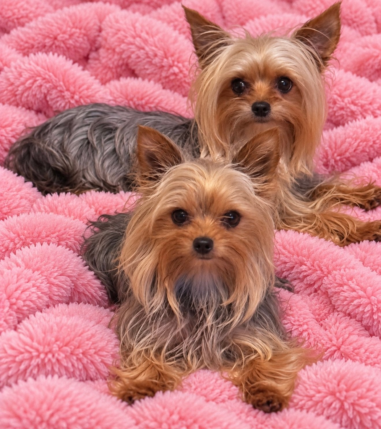 2 yorkshire terriers mini formaat, Yorkshire Terriër, CDV (hondenziekte), Teef, Meerdere