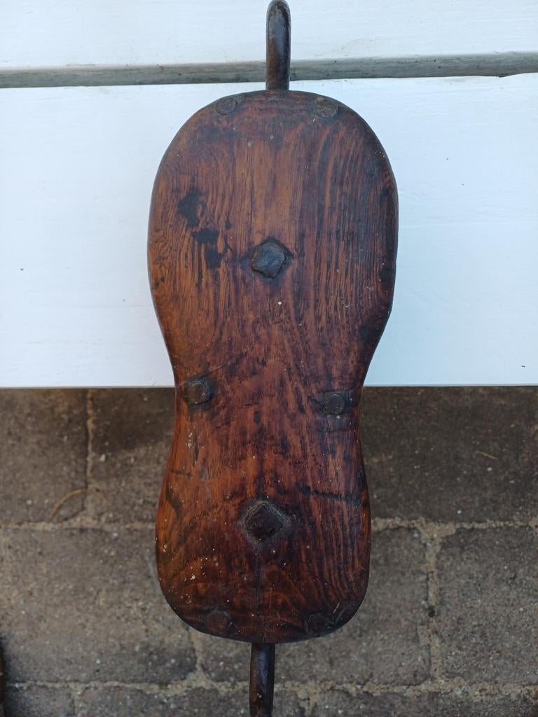 Antieke houten katrol - Scheepvaart decoratie, Ophalen of Verzenden