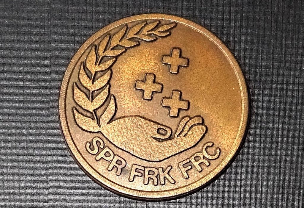 Penning 2e Europese EHBO competitie Finland 1988., Ophalen of Verzenden, Brons, Buitenland