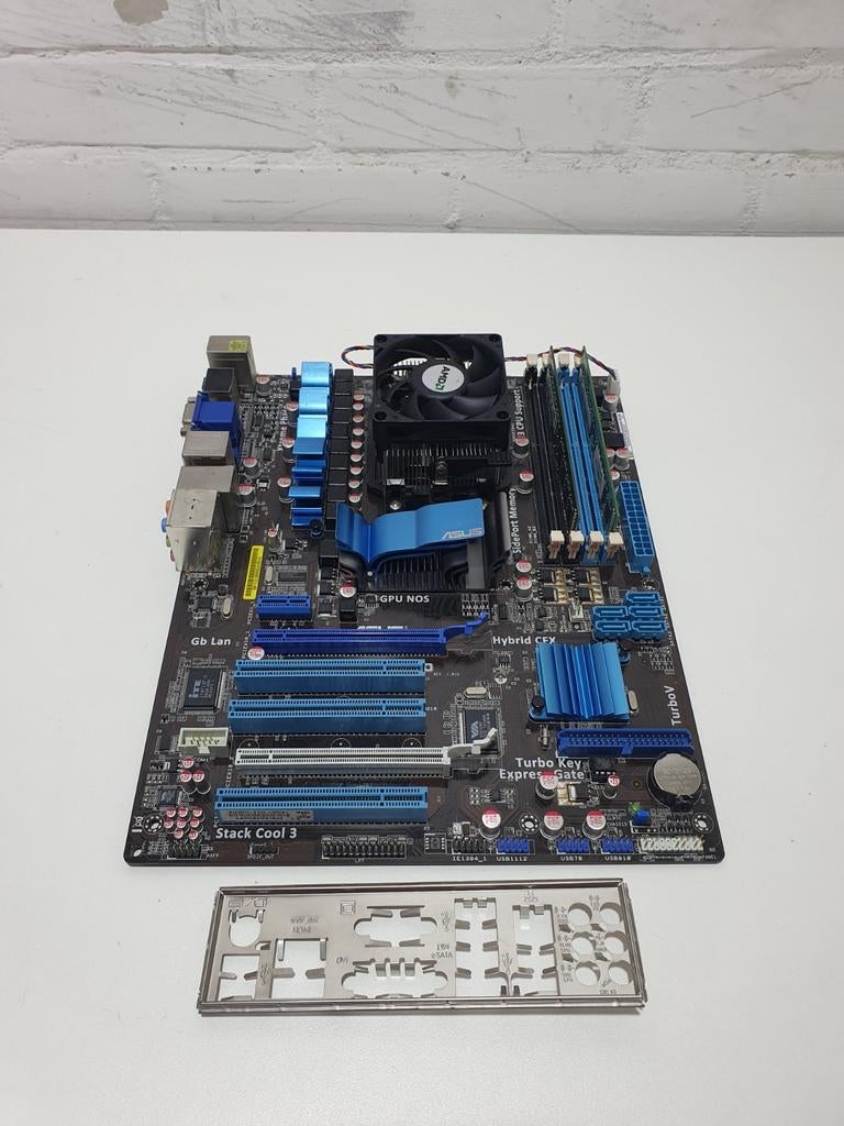ASUS M4A785TD‑V EVO Moederbord Socket AM3 + Athlon II X4, Computers en Software, Moederborden, Gebruikt, ., DDR3, Ophalen of Verzenden