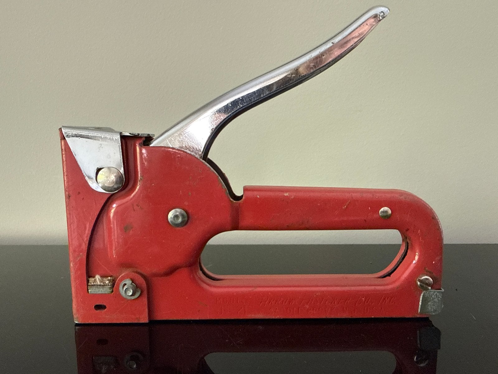 Vintage Arrow Fastener JT21 Nietpistool - Rood, Ophalen of Verzenden, Gebruikt