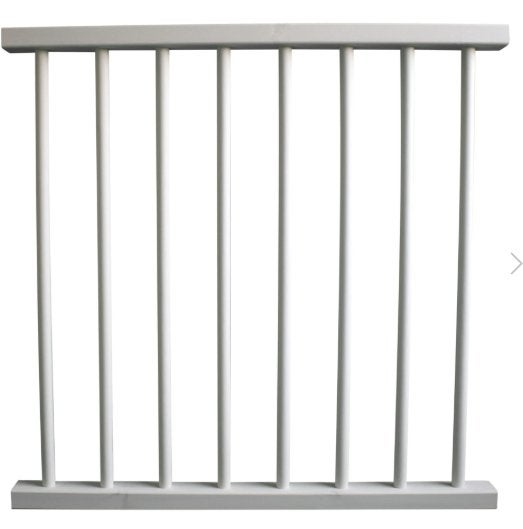 Grenen balustrade met ronde spijlen | Wit gegrond 320cm lang, Ophalen, Nieuw, Trap, 2 tot 4 meter