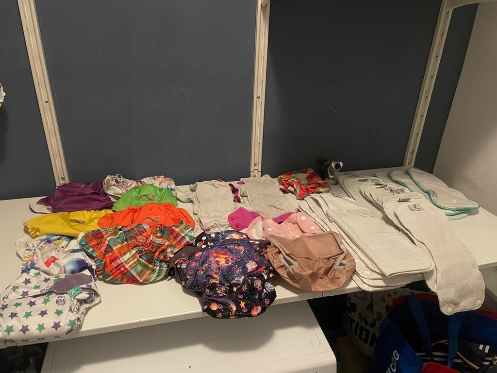 Veel wasbare luiers Totsbots, Littlelamb, Rumparooz, Poops!, Ophalen, Gebruikt