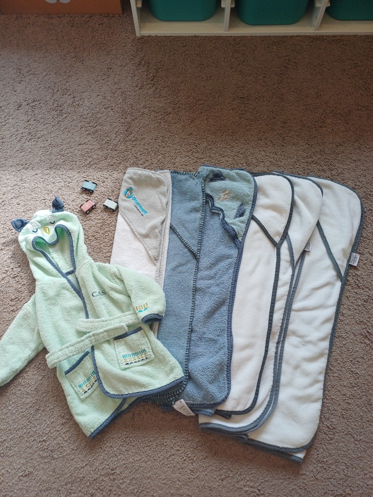 Badcapes en badjas  - gebruikt, maar goede staat, Kinderen en Baby's, Ophalen, Overige typen, Zo goed als nieuw, Prenatal
