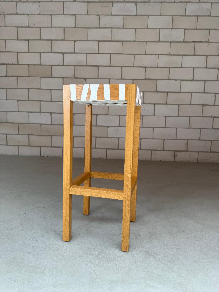 Gispen Berlage barkruk by Richard Hutten (voorraad: 4), Ophalen, Gebruikt, 60 tot 90 cm, Hout
